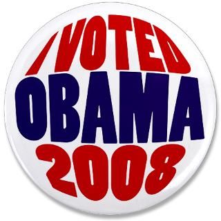 Voted Obama 2008 Big Victory Button
