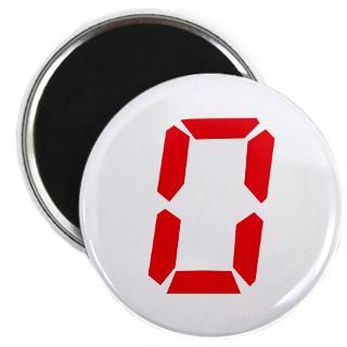 Zero alarm clock number 2.25 Magnet (100 pack)