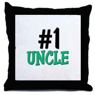 Number 1 UNCLE Throw Pillow