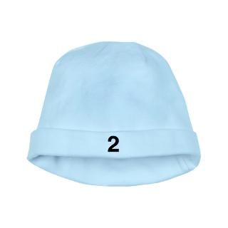 Number 2 Helvetica baby hat for $12.50