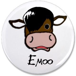 Emoo Cow 3.5 Button  Emoo  Stargazer Designs