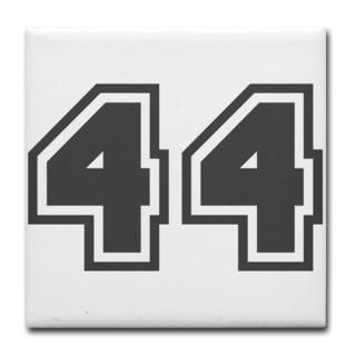 44 Gifts  44 Kitchen and Entertaining  Number 44 Tile Coaster