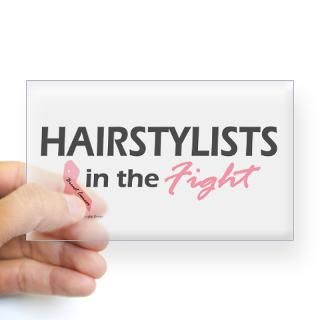 Hairstylists In The Fight Rectangle Decal for $4.25