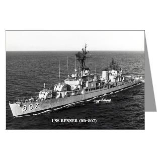USS BENNER Greeting Card  THE USS BENNER (DD 807) STORE