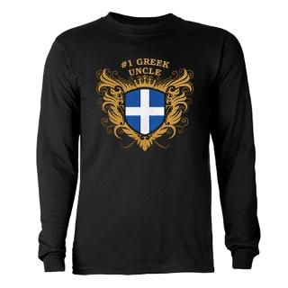 Number One Greek Uncle Long Sleeve T Shirt by pridegiftshop