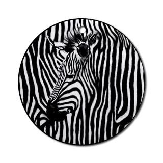 Zebra Stripe Round Ornament  SFMac  Zebra Stripe Design  SFMac