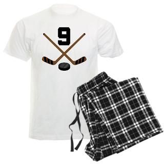 Hockey Player Number 9 Pajamas for $44.50