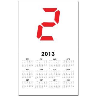 two alarm clock number calendar print $ 8 99