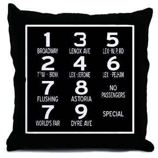 Route Number 1 9 Black Throw Pillow