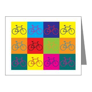  Bicycle Note Cards  Bicycling Pop Art Note Cards (Pk of 10