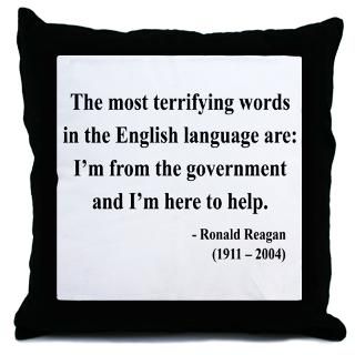  Anti Democrat More Fun Stuff  Ronald Reagan 11 Throw Pillow