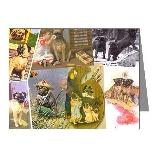 Black Pug Gifts  Black Pug Note Cards  Pug Note Cards (Pk of 10)