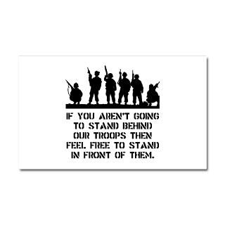 Air Force Car Accessories  Stand Behind Troops Car Magnet 20 x 12