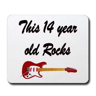 14 YEAR OLD ROCK N ROLL Mousepad for $13.00