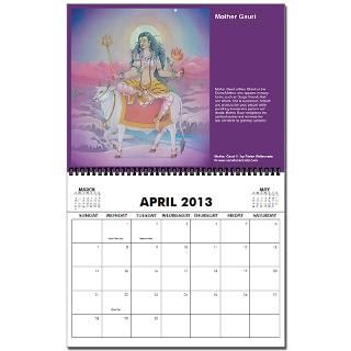 Hindu Calendar (13 paintings) by sanatansociety