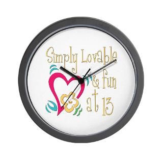 13 Gifts  13 Home Decor  Lovable 13th Wall Clock