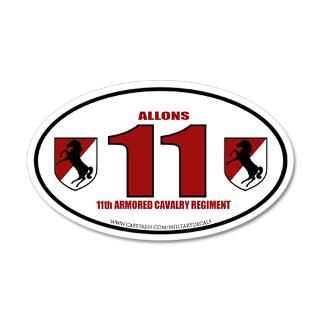 11th Armored Cavalry Regiment 22x14 Oval Wall Peel by militarydecals
