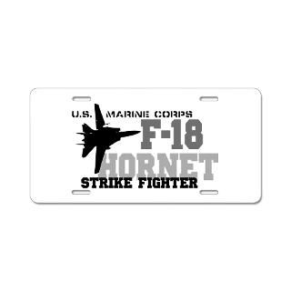 marine aviation f 18 aluminum license plate