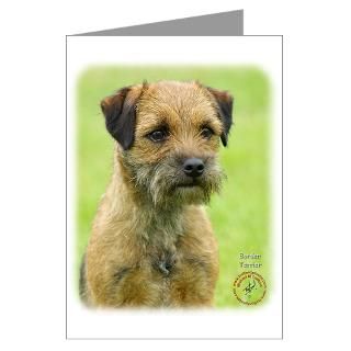 Terrier Greeting Cards  Border Terrier 9M037D 15 Greeting Card