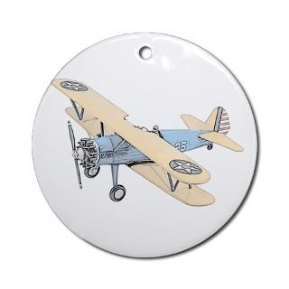 Stearman PT 17 Bi Plane Ornament (Round) for $12.50