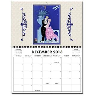 Barbier Falbalas et Fanfreluches 11x17 H Calendar by vintagecalendar