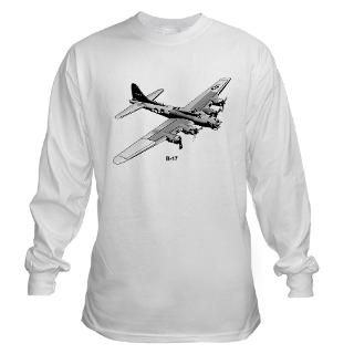 Long Sleeve Ts  B 17 Bomber Long Sleeve T Shirt