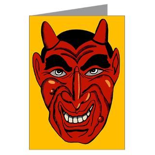 Gifts  Demon Greeting Cards  Devil Mask Greeting Cards (Pk of 20