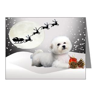 Bichon Snowy Christmas Cards Note Cards (Pk of 20) by friskybizpets