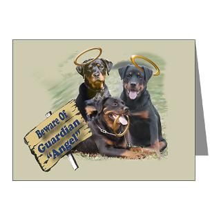 Angels Note Cards  Rottweiler Guardian Angels Note Cards (Pk of 20