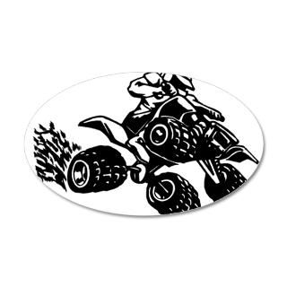STROKE Gifts  2 STROKE Wall Decals  ATV QUAD JUMP 35x21 Oval