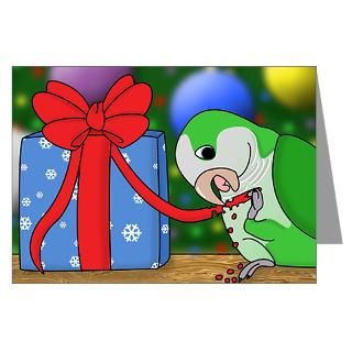 Greeting Cards  Holey Quaker Parakeet Christmas Cards (20 Pack