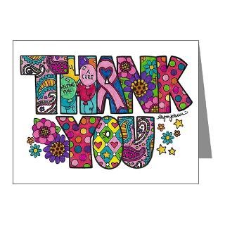 Awareness Note Cards  Breast Cancer Thank You Note Cards (Pk of 20