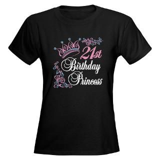 21st Birthday Princess T Shirt by letscelebrate