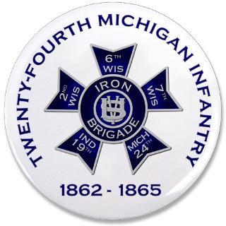 24Th Michigan Infantry Gifts  24Th Michigan Infantry Buttons