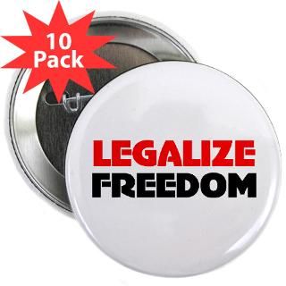 Gifts  Activism Buttons  Legalize Freedom 2.25 Button (10 pack