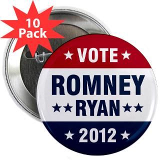 Election 2012 Buttons  Vote Romney Ryan [r] 2.25 Button (10 pack