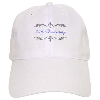 25 Gifts  25 Hats & Caps  25th Wedding Anniversary Baseball Cap