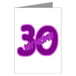 Moms 30 Greeting Card