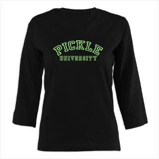 Pickle University 3/4 Sleeve T shirt (Dark)