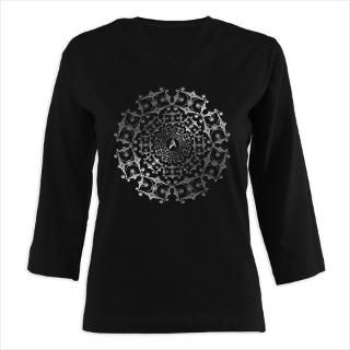 Enterprise Art Silver Womens Long Sleeve Shirt (3/4