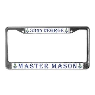 33rd Degree Master Masons License Plate Frame