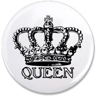 Gifts  Buttons  Queen Crown 3.5 Button