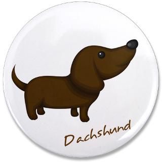 Animal Gifts  Animal Buttons  Dachshund Pup 3.5 Button