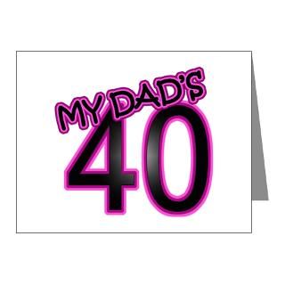 Funny 40th Birthday Gag Gifts Note Cards (Pk of 20 by thebirthdayhill