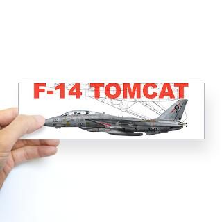 14 Tomcat VF 41 Black Aces Bumper Bumper Sticker by peter_pan03