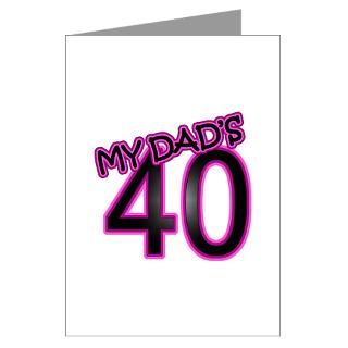 40 Gifts  40 Greeting Cards  Dads 40th Birthday Greeting Card