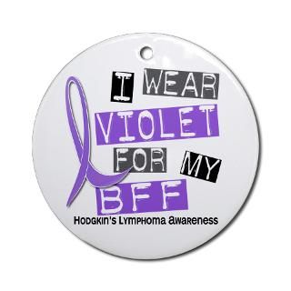 Wear Violet 37 Hodgkins Lymphoma Ornament (Roun for $12.50