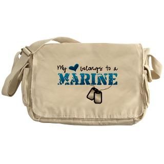 My heart belongs to a Marine Messenger Bag for $37.50