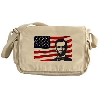Lincoln With Flag Messenger Bag for $37.50