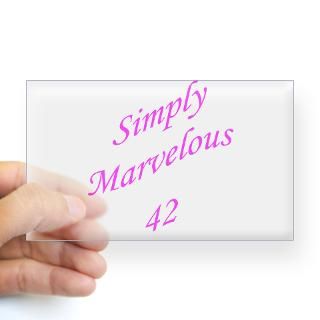 Simply marvelous 42 Rectangle Decal for $4.25